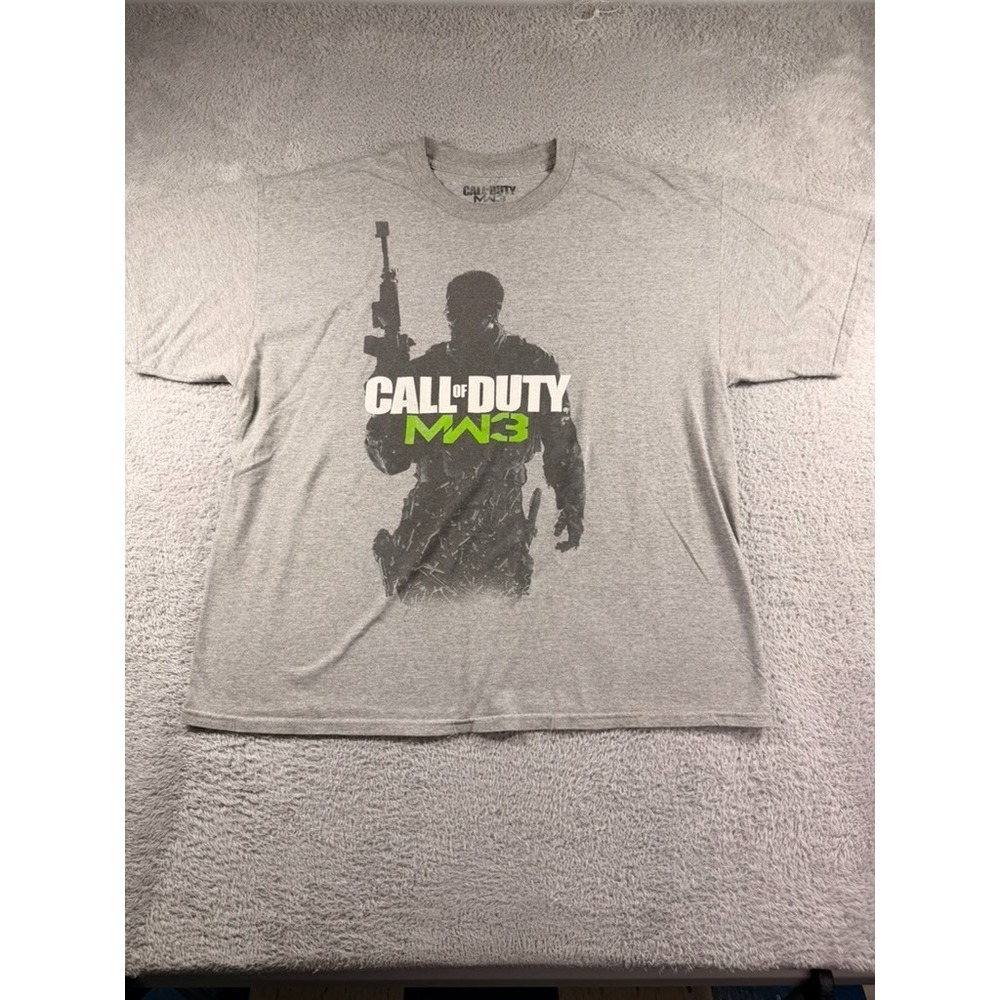 Call of Duty T Shirt Mens XXL Gray MW#3 Video Game Graphic Retro